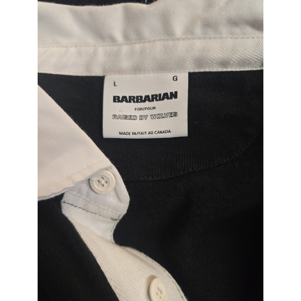 Raised By Wolves Barbarian Rugby Shirt L Heritage Prep Rugby Core Old Money - Picture 7 of 7